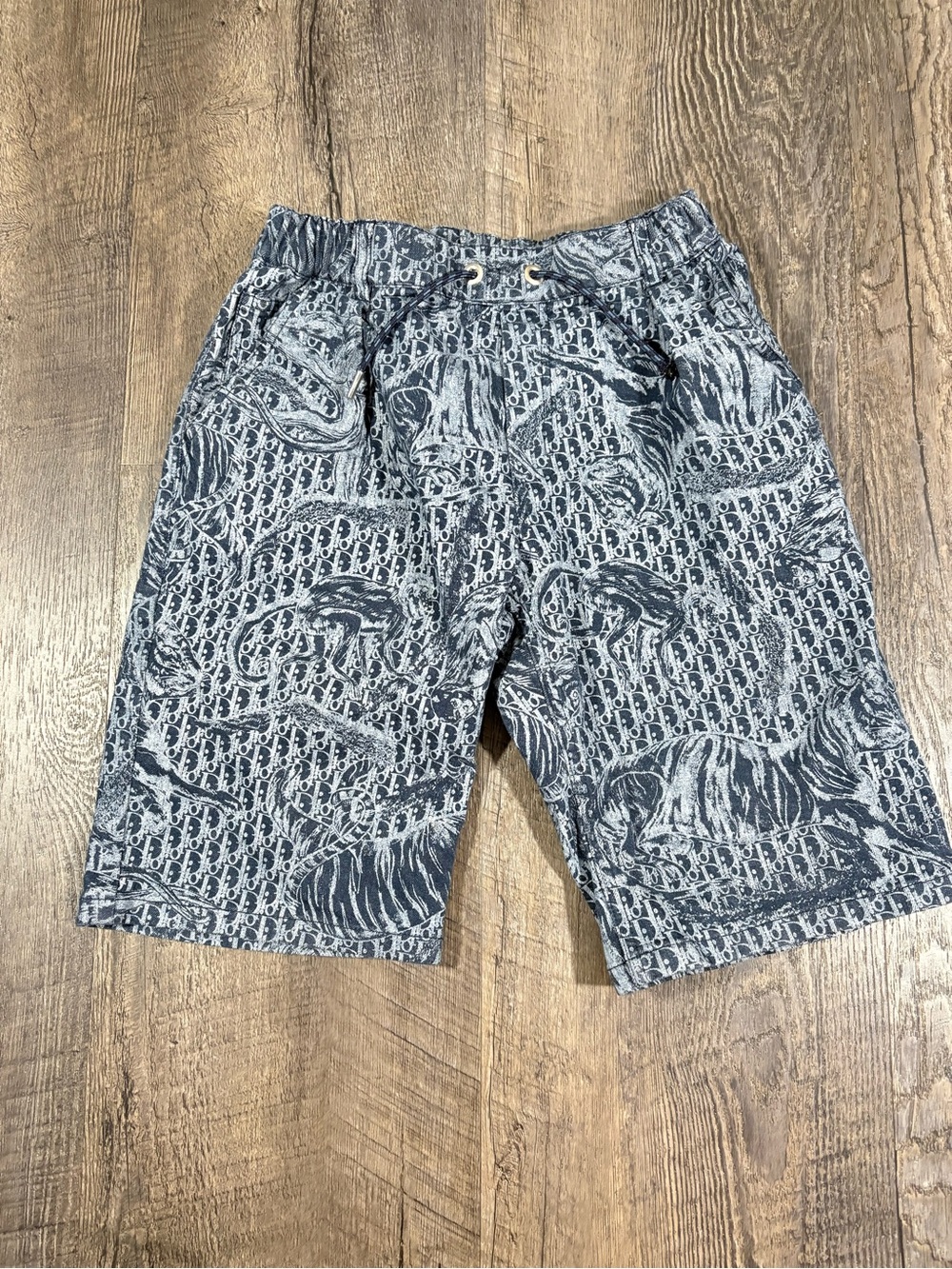 CHRISTIAN DIOR Boys Oblique Denim Shorts